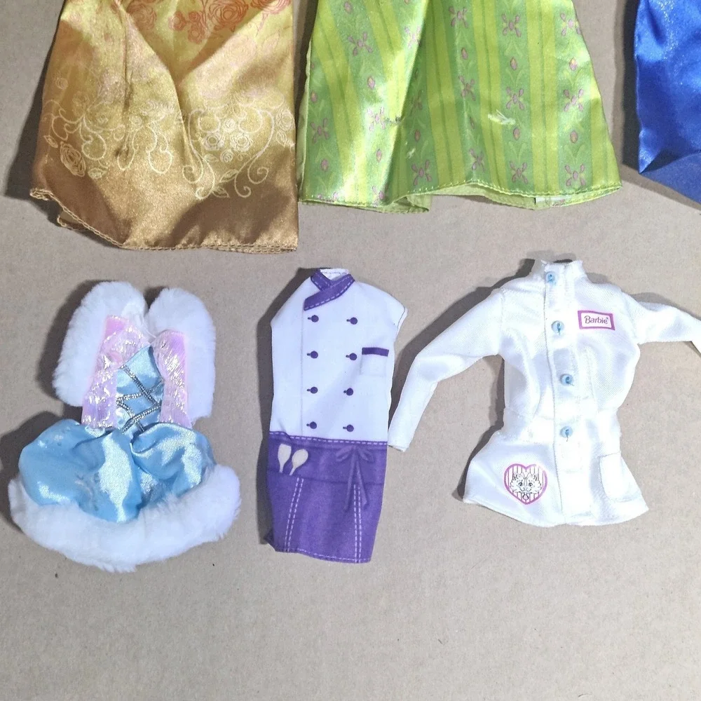 Barbie Lot Of  Doll Character Outfits, 10 Pcs
